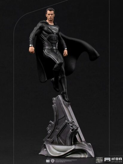 Zack Snyder's Justice League Art Scale Statue 1/10 Superman Black Suit 30 cm
