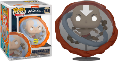 Avatar The Last Airbender Oversized POP! Animation Vinyl Figure Aang Avatar State Glow in the Dark Limited 15 cm