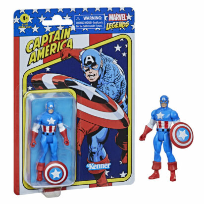 MARVEL LEGENDS - AVENGERS RETRO COLLECTION - ACTION FIGURE CAPTAIN AMERICA 10 CM