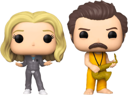 Parks and Recreation POP! TV 2-pack Vinyl Figures Ron & Leslie Limited 9 cm