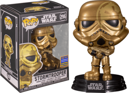 Star Wars POP! Vinyl Figure Stormtrooper Gold 9 cm (con bollino Wondrous Convention Exclusive 2021)