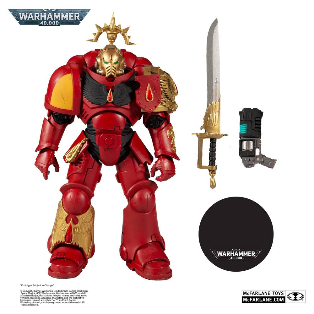 Warhammer 40k Action Figure Blood Angels Primaris Lieutenant (Gold Label Series) 18 cm - immagine 2