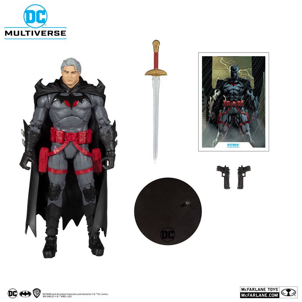 DC Multiverse Action Figure Thomas Wayne Flashpoint Batman (Unmasked) 18 cm - immagine 2