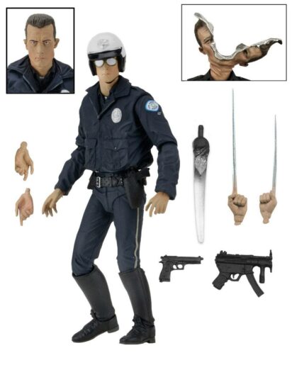 Terminator 2 Action Figure Ultimate T-1000 (Motorcycle Cop) 18 cm