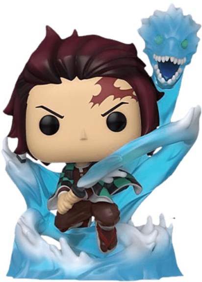 Demon Slayer POP! Vinyl Figure Tanjiro with Dragon Traslucent Glow in the Dark Limited 9 cm