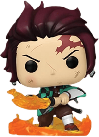 Demon Slayer POP! Vinyl Figure Tanjiro with Flaming Blade Limited 9 cm