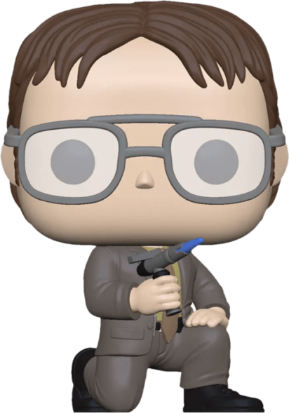 The Office US POP! TV Vinyl Figure Dwight Schrute with Blow Torch Limited 9 cm