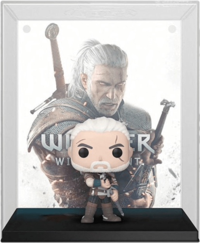 The Witcher 3: Wild Hunt POP! Vinyl Figure Geralt with Games Cover 9 cm