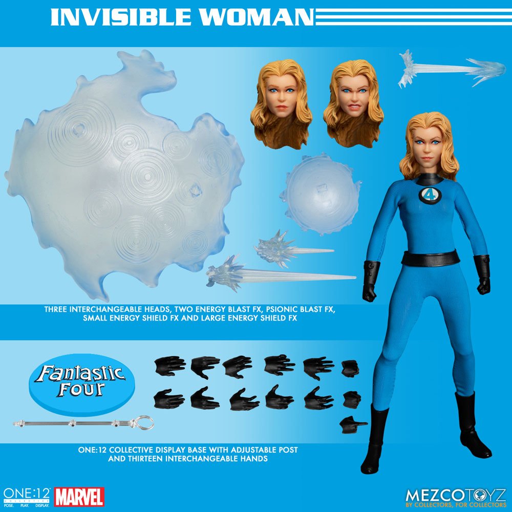 Marvel Action Figures 1/12 Fantastic Four Deluxe Steel Box Set 16 cm - immagine 8