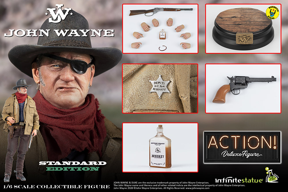 JOHN WAYNE 1/6 ACTION FIGURE - immagine 2