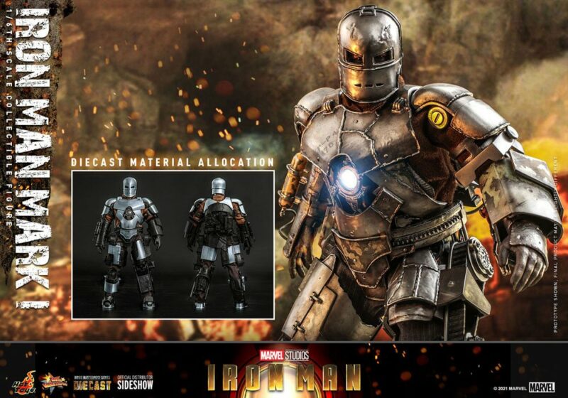 Iron Man Movie Masterpiece Action Figure 1/6 Iron Man Mark I 30 cm - immagine 2
