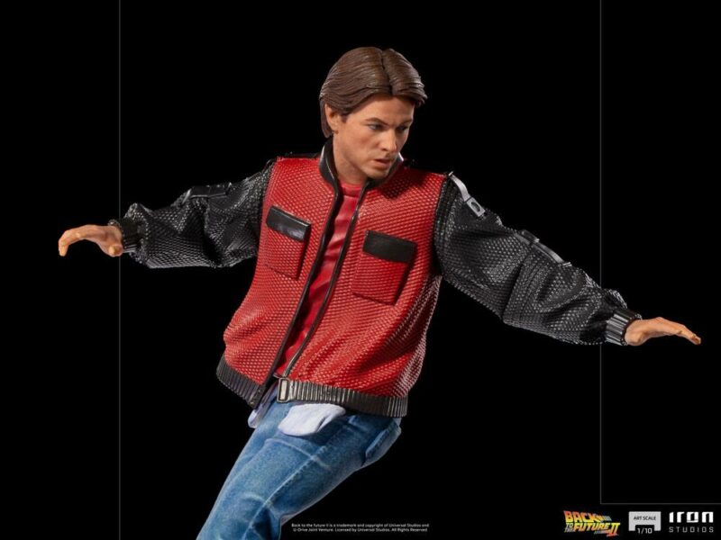 Back to the Future II Art Scale Statue 1/10 Marty McFly on Hoverboard 22 cm