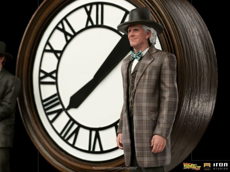 Back to the Future III Deluxe Art Scale Statue 1/10 Marty and Doc at the Clock 30 cm - immagine 2