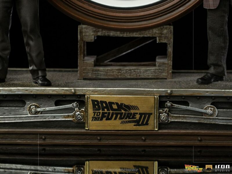 Back to the Future III Deluxe Art Scale Statue 1/10 Marty and Doc at the Clock 30 cm - immagine 7