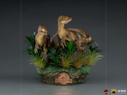 Jurassic Park Deluxe Art Scale Statue 1/10 Just The Two Raptors 20 cm