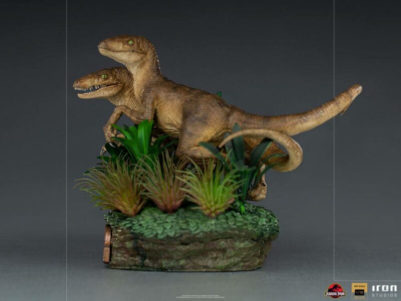 Jurassic Park Deluxe Art Scale Statue 1/10 Just The Two Raptors 20 cm - immagine 2