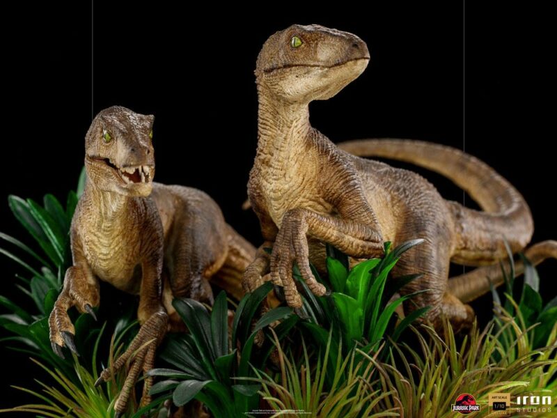 Jurassic Park Deluxe Art Scale Statue 1/10 Just The Two Raptors 20 cm - immagine 5