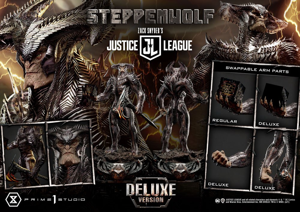 Zack Snyder's Justice League Museum Masterline Statue 1/3 Steppenwolf Deluxe Bonus Version 102 cm - immagine 3