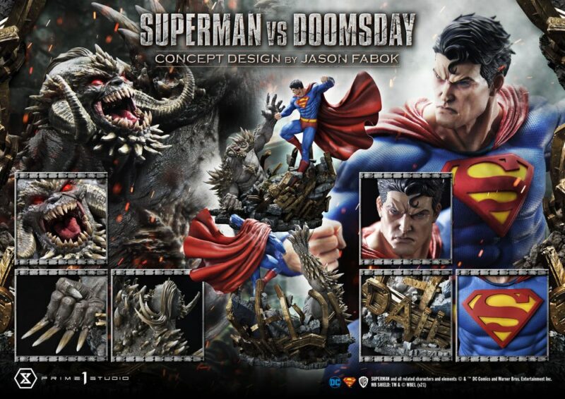 DC Comics Statue 1/3 Superman Vs. Doomsday by Jason Fabok 95 cm - immagine 7