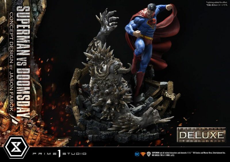 DC Comics Statue 1/3 Superman Vs. Doomsday by Jason Fabok Deluxe Bonus Version 95 cm - immagine 2