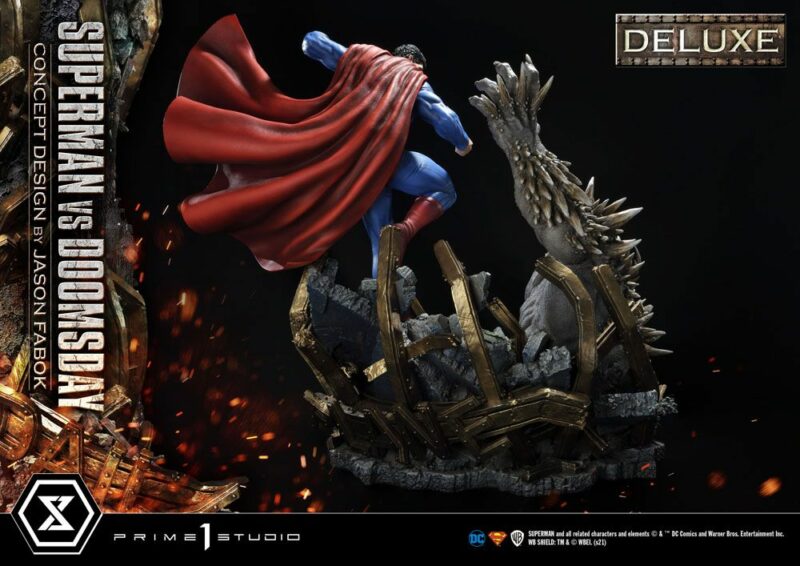 DC Comics Statue 1/3 Superman Vs. Doomsday by Jason Fabok Deluxe Bonus Version 95 cm - immagine 3