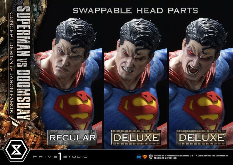 DC Comics Statue 1/3 Superman Vs. Doomsday by Jason Fabok Deluxe Bonus Version 95 cm - immagine 4