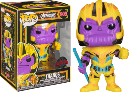 Marvel: Blacklight Pop! Vinyl Figure Thanos Blacklight Limited 9 cm