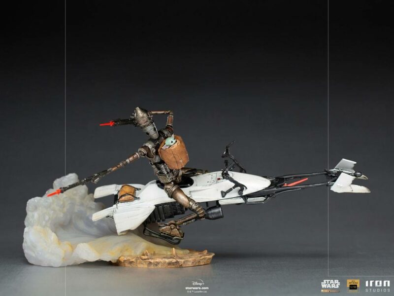 Star Wars The Mandalorian Deluxe Art Scale Statue 1/10 IG-11 & The Child 20 cm - immagine 3