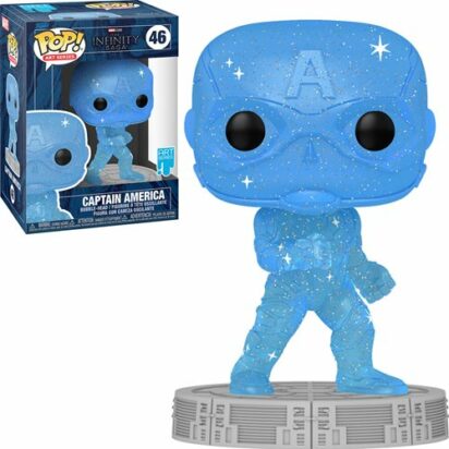 Infinity Saga POP! Artist Series Vinyl Figure Captain America (Blue) 9 cm