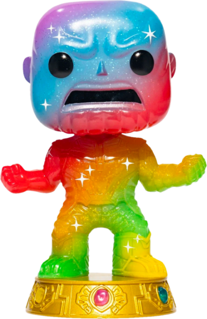 Avengers 4 :Endgame  POP! Heroes Vinyl Figure Thanos Infinity Stone Metallic Artist Series Limited 15 cm