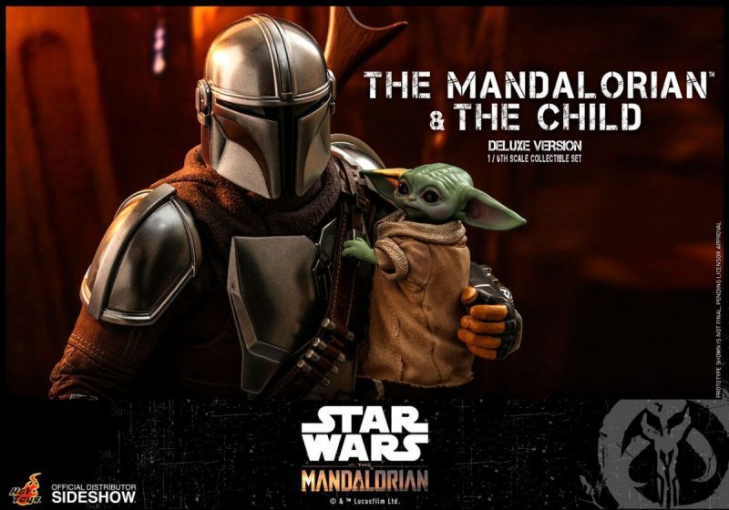 Star Wars The Mandalorian Action Figure 2-Pack 1/6 The Mandalorian & The Child Deluxe 30 cm - immagine 2