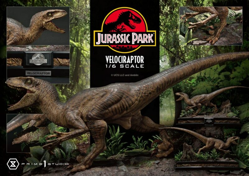 Jurassic Park Legacy Museum Collection Statue 1/6 Velociraptor Attack 38 cm - immagine 2