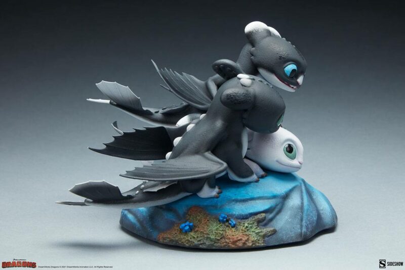 How to Train Your Dragon: The Hidden World Statue Dart, Pouncer and Ruffrunner 15 cm - immagine 3
