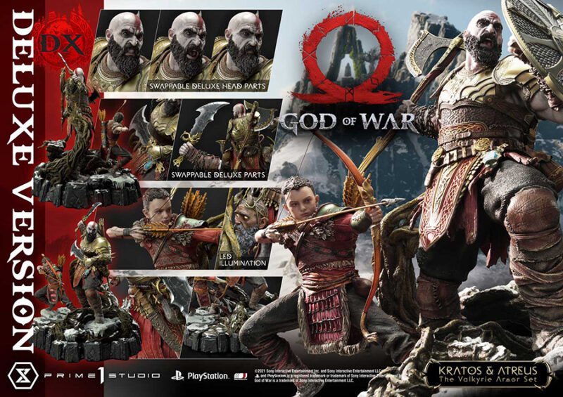 God of War Premium Masterline Series Statue Kratos and Atreus in the Valkyrie (Deluxe Version) 72 cm - immagine 8
