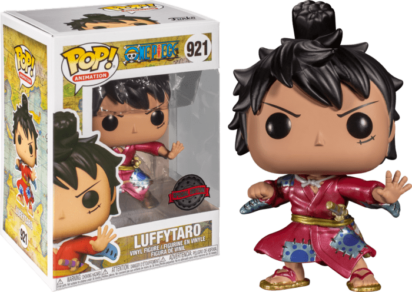 One Piece POP! Animation Vinyl Figure Monkey D. Luffy in Kimono Metallic Limited 9 cm