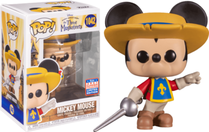 Mickey, Donald, Goofy: The Three Musketeers POP! Disney Vinyl Figure Mickey Mouse 9 cm (con bollino Summer Convention Exclusive 2021)