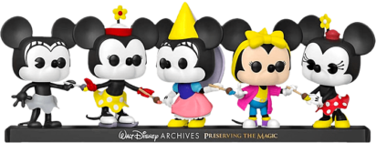 Walt Disney Archives Pop! 5-pack Vinyl Figures Minnie Mouse Limited