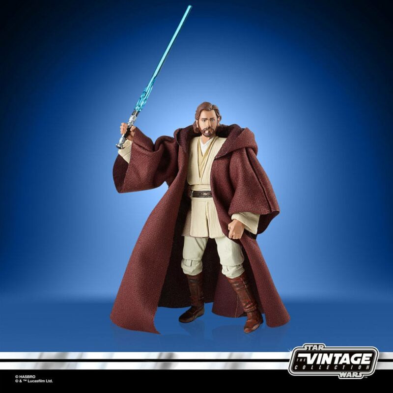 Star Wars Episode II Vintage Collection Action Figure 2022 Obi-Wan Kenobi 10 cm - immagine 3