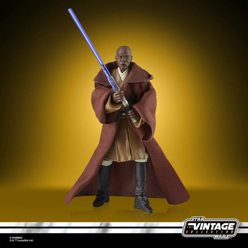 Star Wars Episode II Vintage Collection Action Figure 2022 Mace Windu 10 cm - immagine 2
