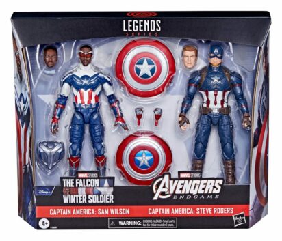 Marvel Legends Action Figure 2-Pack 2022 Captain America: Sam Wilson & Steve Rogers 15 cm