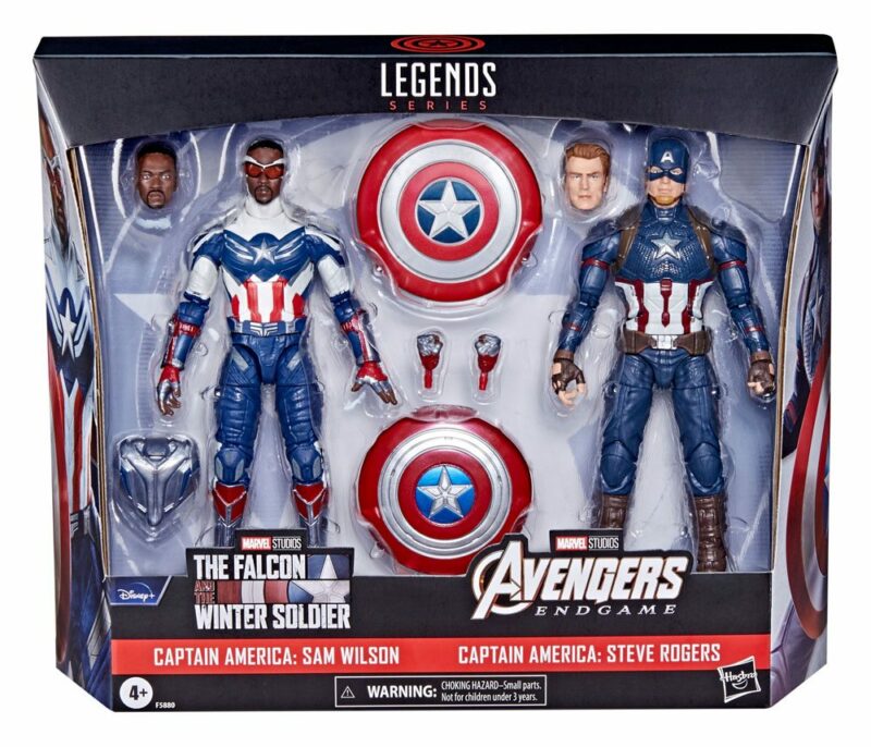 Marvel Legends Action Figure 2-Pack 2022 Captain America: Sam Wilson & Steve Rogers 15 cm