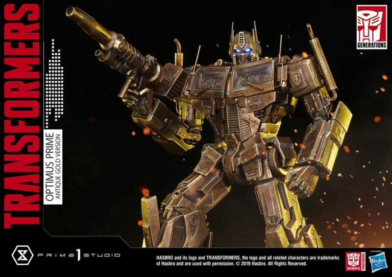 Transformers: G1 Statue Optimus Prime Antique Gold 58 cm - immagine 4