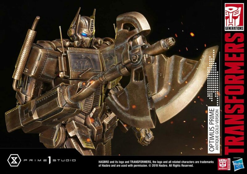 Transformers: G1 Statue Optimus Prime Antique Gold 58 cm - immagine 6