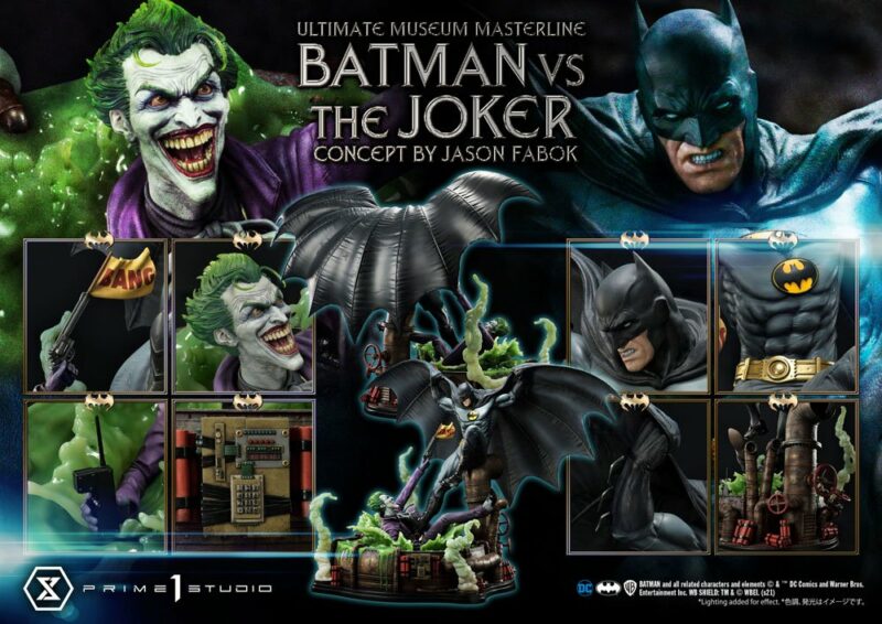 DC Comics Statue 1/3 Batman vs. The Joker by Jason Fabok 85 cm - immagine 7
