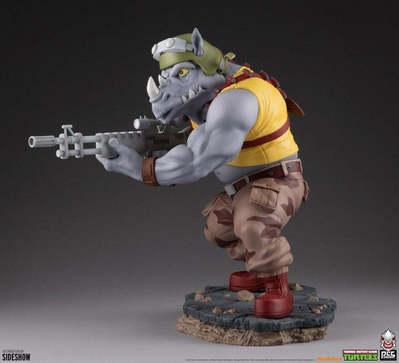 Teenage Mutant Ninja Turtles Statue 1/4 Rocksteady 41 cm - immagine 2