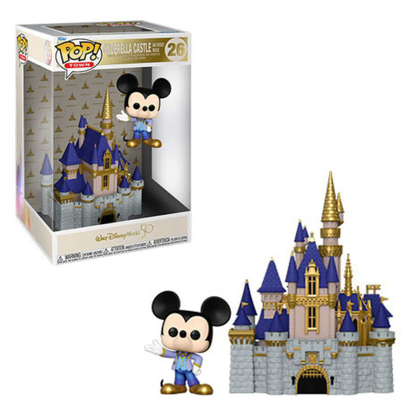 Walt Disney World 50th Anniversary POP! Town Vinyl Figure Castle & Mickey 9 cm