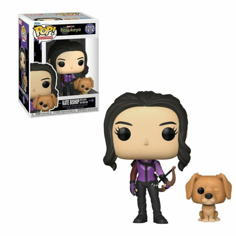 Hawkeye POP & Buddy Vinyl Figure Kate Bishop w/Lucky the Pizza Dog 9 cm