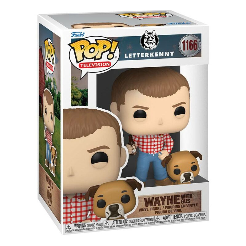 Letterkenny POP! & Buddy Television Vinyl Figure Wayne w/Gus 9 cm