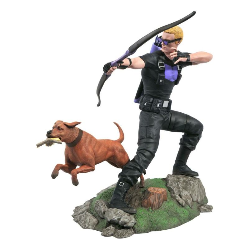 Marvel Comic Gallery PVC Statue Hawkeye with Pizza Dog 23 cm