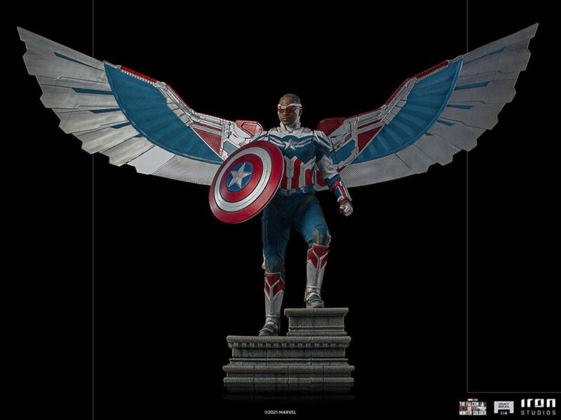 The Falcon and the Winter Soldier Legacy Replica Statue 1/4 Captain America Sam Wilson (Complete) - immagine 3
